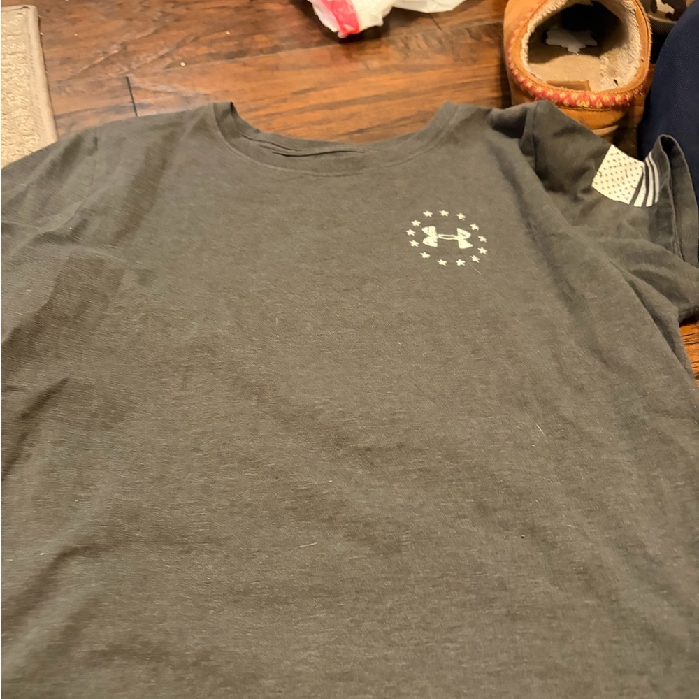 Under Armour Charcoal Tee with Logo